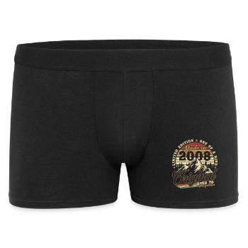 Cadeau d’anniversaire vintage vintage 2008 rétro - Boxer Homme - noir - Devant