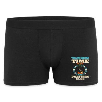 Train Room Model Railway Model Railway Dad Gift - Men's Boxer Shorts - black - Front