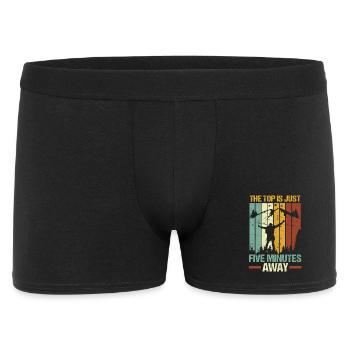Hiking Mountain Trail Backpacking Outdoors Poaching - Men's Boxer Shorts - black - Front