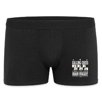 Chess Chess Player Chessboard - Men's Boxer Shorts - black - Front