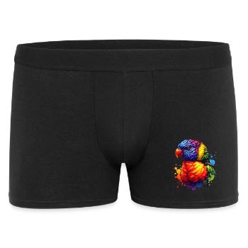 Motif de loriquet forestier - Boxer Homme - noir - Devant
