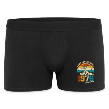 Août 1976 | Vieilli à la perfection | Anniversaire - Boxer Homme - noir - Devant