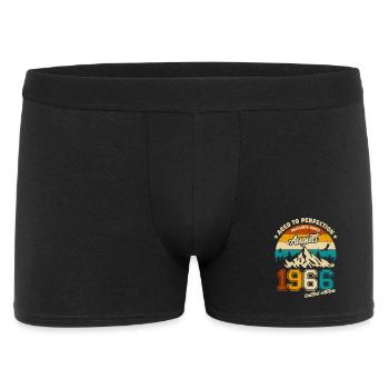 Août 1966 | Vieilli à la perfection | Anniversaire - Boxer Homme - noir - Devant