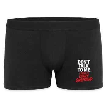 Crazy Girlfriend Forgive Couple Crazy Girlfriend - Men's Boxer Shorts - black - Front