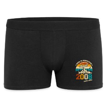 August 2008 | Aged to perfection | Birthday - Men's Boxer Shorts - black - Front