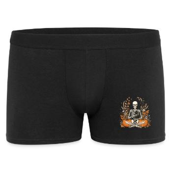 Halloween, Skeleton, Black Cat - Men's Boxer Shorts - black - Front