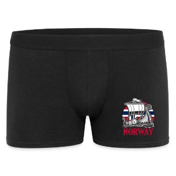 Norway Vacation Norge Fjords Travel Scandinavian - Men's Boxer Shorts - black - Front