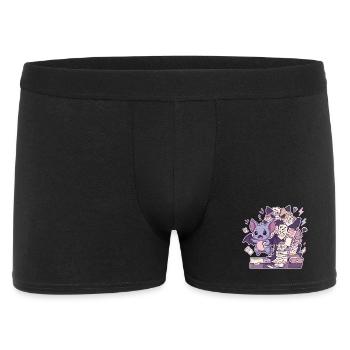 Cute Bat and a Mountain of Paperwork - Men's Boxer Shorts - black - Front