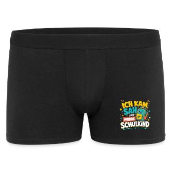 Schulkind - Männer Boxer Shorts - Schwarz - Vorne