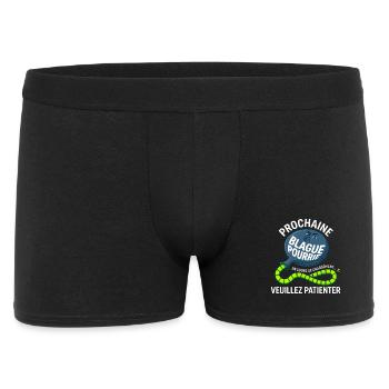 Prochaine Blague Pourrie Chargement Humour - Boxer Homme - noir - Devant