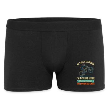 Dad Legendary Retro Mountain Bike Cyclist - Men's Boxer Shorts - black - Front
