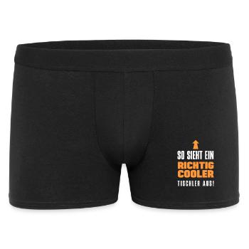 Cooler Tischler Handwerk Spruch - Männer Boxer Shorts - Schwarz - Vorne