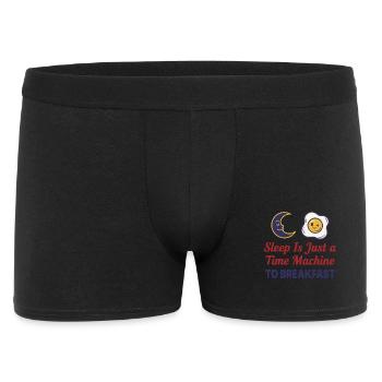 Breakfast Sleep Is Just A Time Machine - Men's Boxer Shorts - black - Front