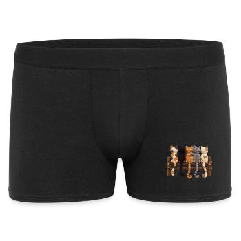 Crochet Cat Lover Gift - Men's Boxer Shorts - black - Front