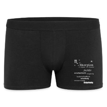 Skorpion_Sternzeichen - Männer Boxer Shorts - Schwarz - Vorne