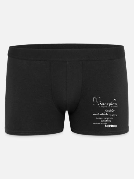 Skorpion_Sternzeichen - Männer Boxer Shorts - Schwarz