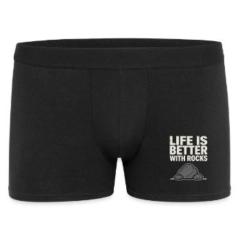 Fossiles de collectionneurs de pierres Géode Rochier Minéraux - Boxer Homme - noir - Devant