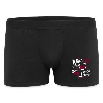Le vin rit souvent toujours - Boxer Homme - noir - Devant