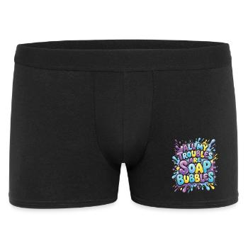 Tous mes soucis sont des bulles de savon - Boxer Homme - noir - Devant