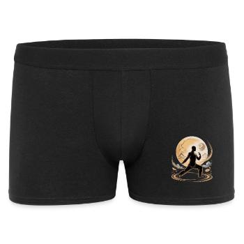 Méditation Zen du Tai Chi – Entraînement au Chi Qigong - Boxer Homme - noir - Devant