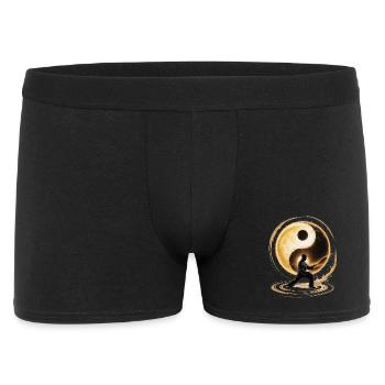 Méditation Zen du Tai Chi – Entraînement au Chi Qigong - Boxer Homme - noir - Devant