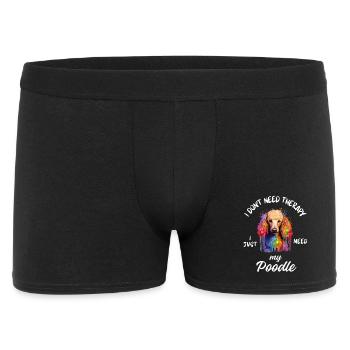 Yorkie Cupcake-Kunst - Männer Boxer Shorts - Schwarz - Vorne