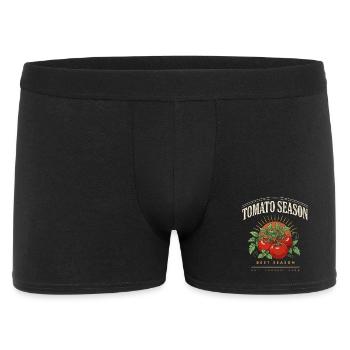 Tomato Season Harvest Club - Männer Boxer Shorts - Schwarz - Vorne