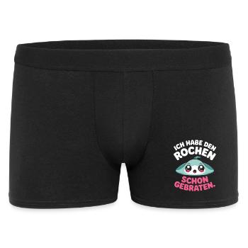 Rochen Schon Gebraten Stachelrochen Manta Rochen - Männer Boxer Shorts - Schwarz - Vorne