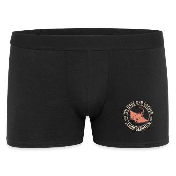 Rochen Schon Gebraten Stachelrochen Manta Rochen - Männer Boxer Shorts - Schwarz - Vorne