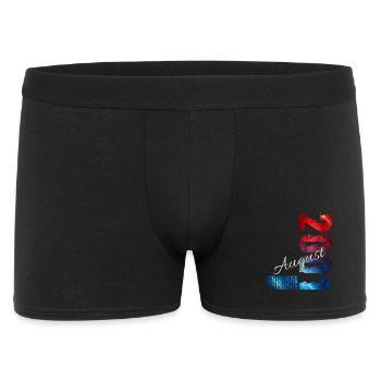 25. Geburtstag Geschenk Original August 2001 - Männer Boxer Shorts - Schwarz - Vorne