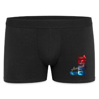 40. Geburtstag Geschenk Original August 1986 - Männer Boxer Shorts - Schwarz - Vorne