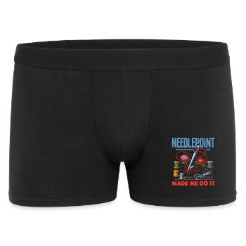 Lustiges Nadelspitzen-bastelhobby - Männer Boxer Shorts - Schwarz - Vorne