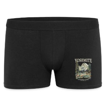 Yosemite-Nationalpark-Souvenir - Männer Boxer Shorts - Schwarz - Vorne