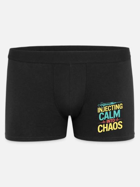 Anesthesiologist Calm Into Chaos Anesthesia - Männer Boxer Shorts - Schwarz