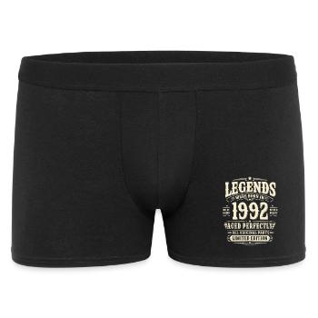 33. Geburtstag Geschenk Mann 1992 Vintage Retro - Männer Boxer Shorts - Schwarz - Vorne