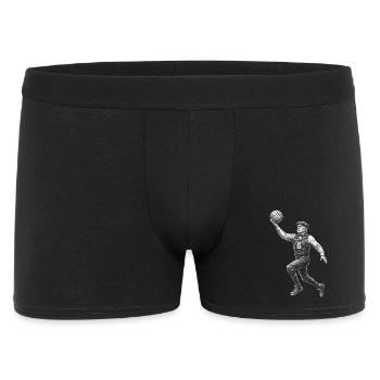 John Quincy Adams Basketball - Männer Boxer Shorts - Schwarz - Vorne