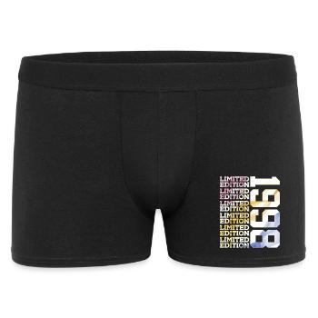 LIMITED EDITION 1998 - 28 JAHRE - 28. GEBURTSTAG - Männer Boxer Shorts - Schwarz - Vorne
