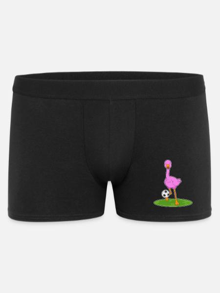 Flamingo Soccer Player Soccer - Men's Boxer Shorts - black