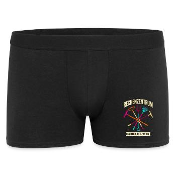 Rechenzentrum Garten Netzwerk lustig Gärtner - Männer Boxer Shorts - Schwarz - Vorne