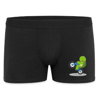 Schildkröte Fahrrad - Männer Boxer Shorts - Schwarz - Vorne