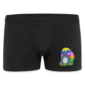Maulwurf Ostern Osterei - Männer Boxer Shorts - Schwarz - Vorne
