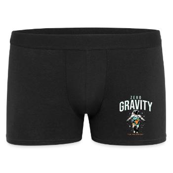 Zero Gravity Astronaut Erde Weltraum - Männer Boxer Shorts - Schwarz - Vorne