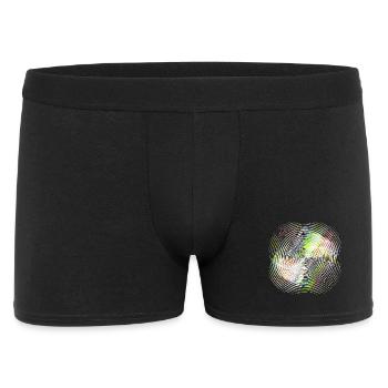 Farbkreis-Spirale - Männer Boxer Shorts - Schwarz - Vorne