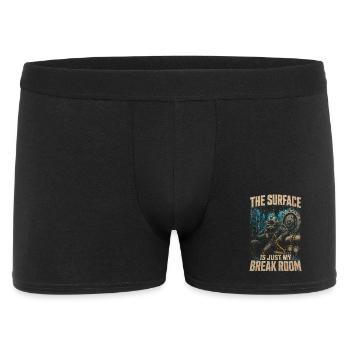 Berufstaucher Industrietaucher - Männer Boxer Shorts - Schwarz - Vorne