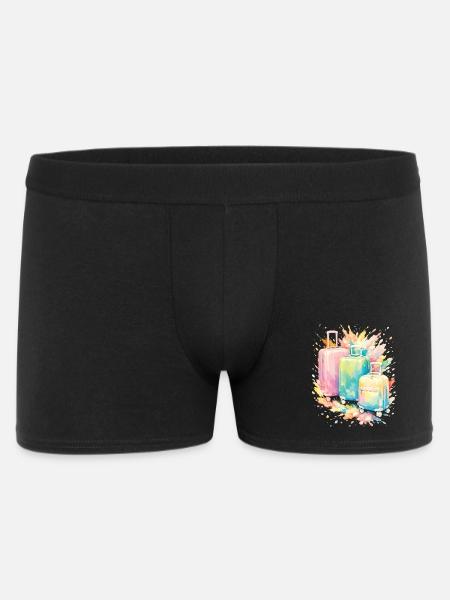 Reisekoffer Pastel Colour Splash Art - Männer Boxer Shorts - Schwarz
