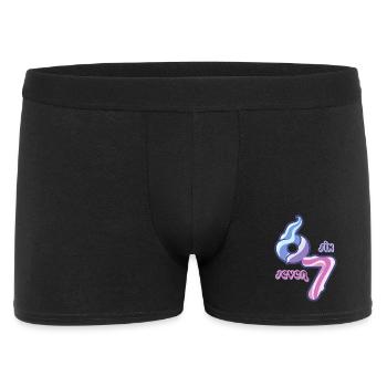 Candy Swirl 67 meme Neon Doodle - Männer Boxer Shorts - Schwarz - Vorne