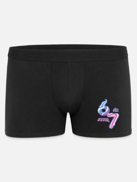 Candy Swirl 67 meme Neon Doodle - Men's Boxer Shorts - black