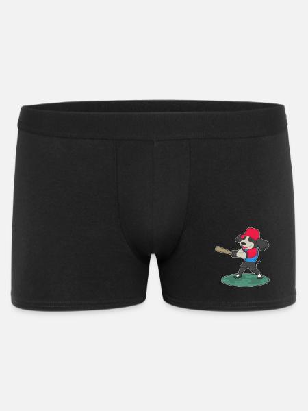 Dog Baseball Baseball Bat - Men's Boxer Shorts - black