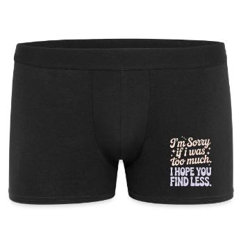 Désolé si j’ai été trop puissant Ex femme puissante - Boxer Homme - noir - Devant
