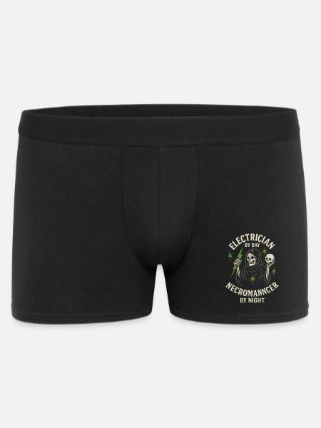 Elektriker-Nekromant - Männer Boxer Shorts - Schwarz